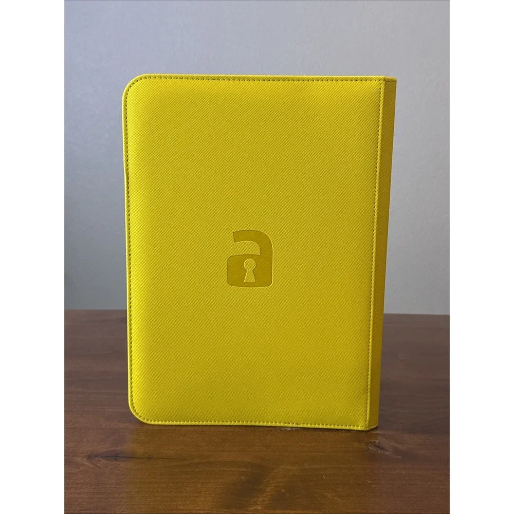 Vault X - 9-Pocket Exo-Tec® Zip Binder - Yellow